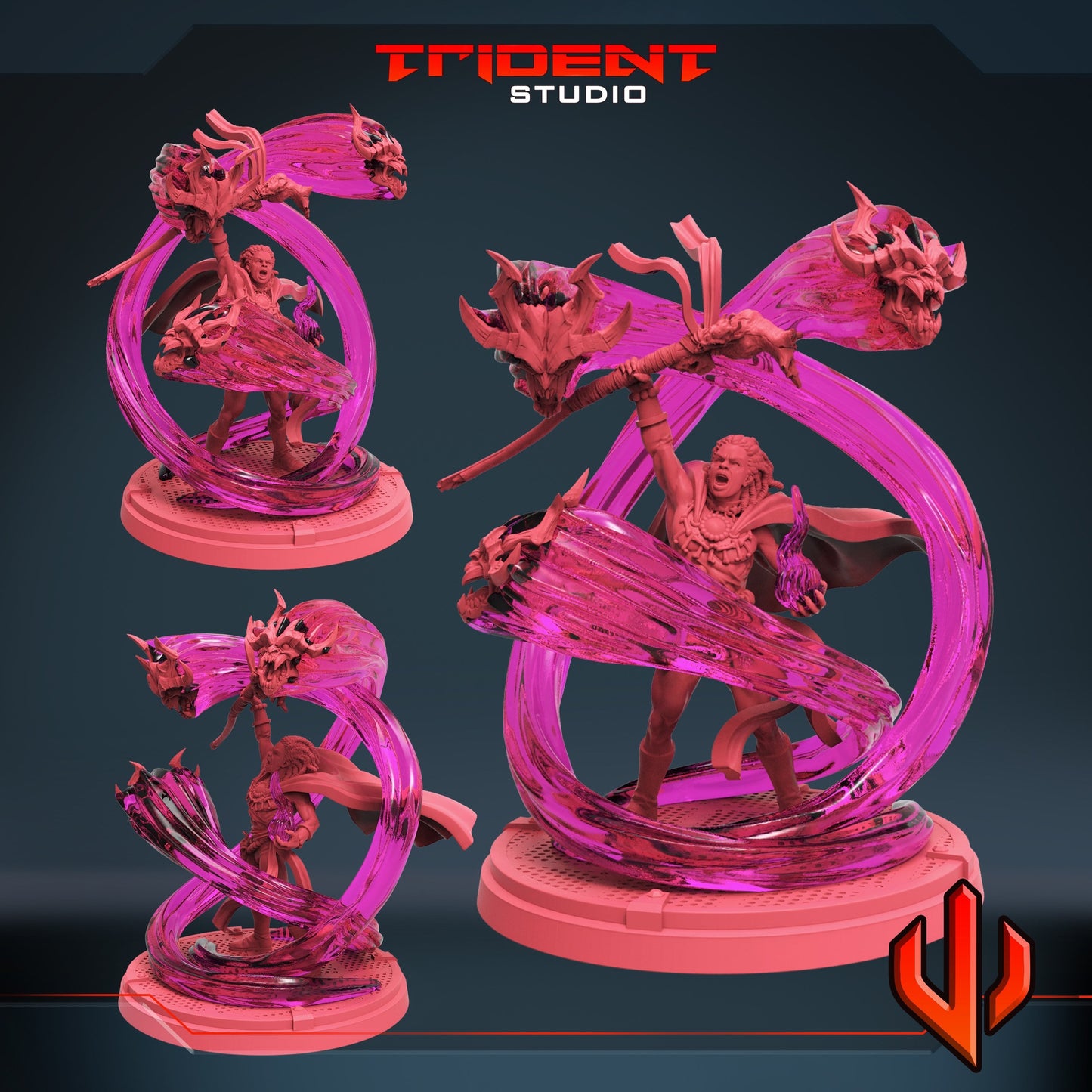 Doctor Voodoo - Pose B (Fan art sculpted by Trident Studio) (Crisis Protocol Proxy/Alternative)