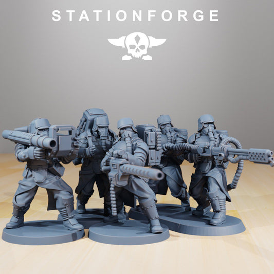 Grim Guard Armoured Squad (5) (sculpted by Stationforge)