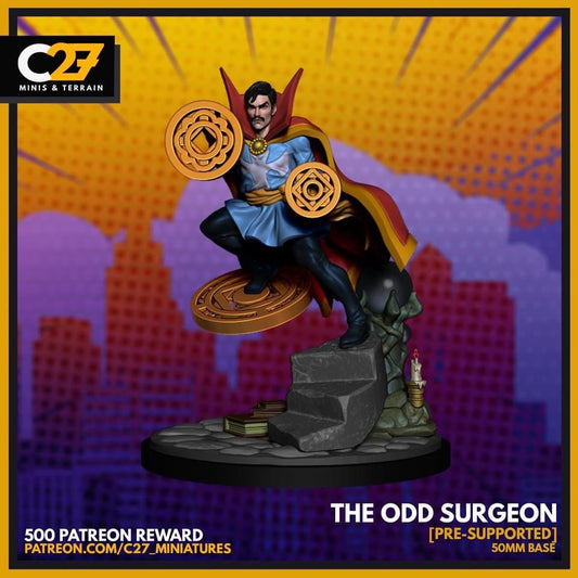 Doctor Strange / The Odd Surgeon 40mm miniature (sculpted by C27 collectibles) (Crisis Protocol Proxy/Alternative)