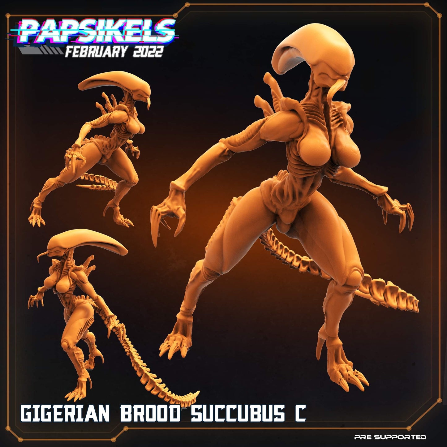 Xenomorph Alien Gigerian Brood Succubus (C) (sculpted by Papsikels)