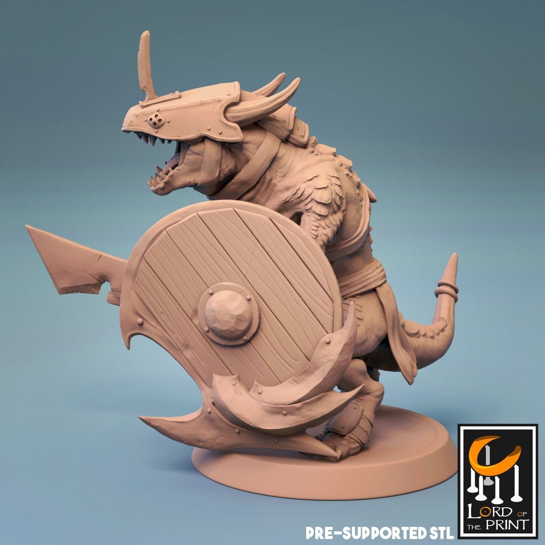 Kobold with Shield by Lord of the Print