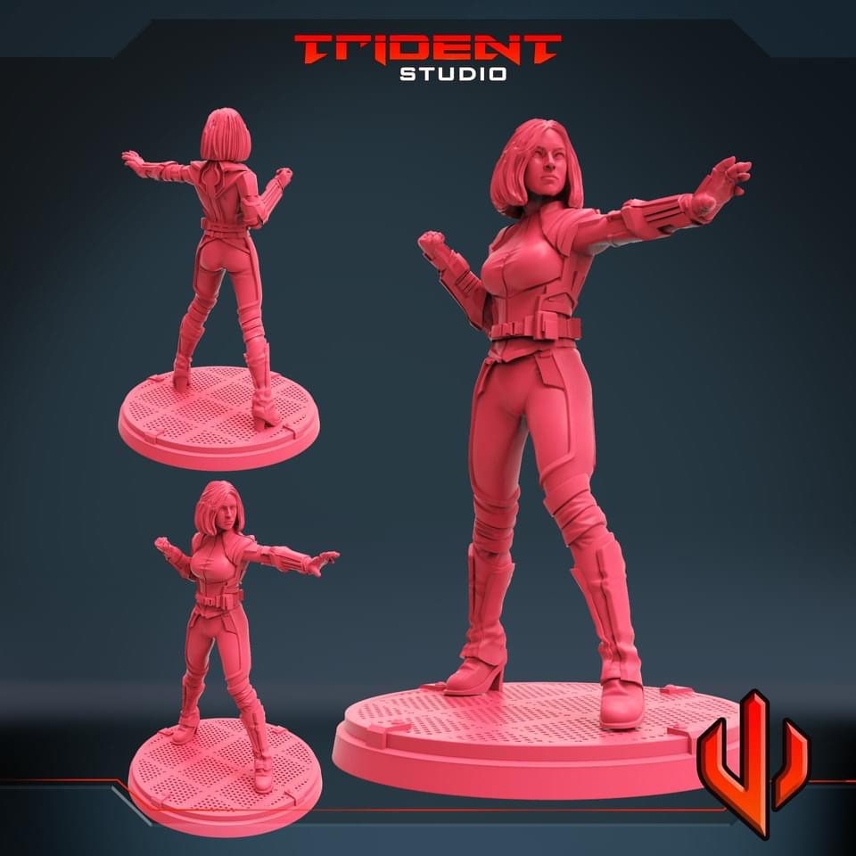 Daisy Johnson AKA Quake (Fan art sculpted by Trident Studio) (Crisis Protocol Proxy/Alternative)
