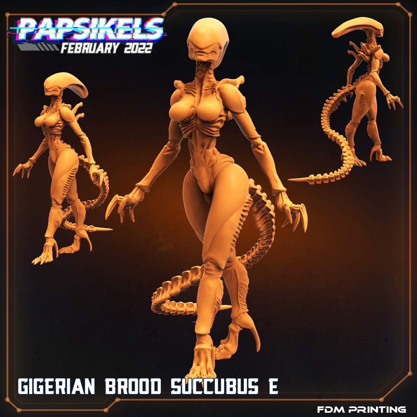 Xenomorph Alien Gigerian Brood Succubus (E) (sculpted by Papsikels)