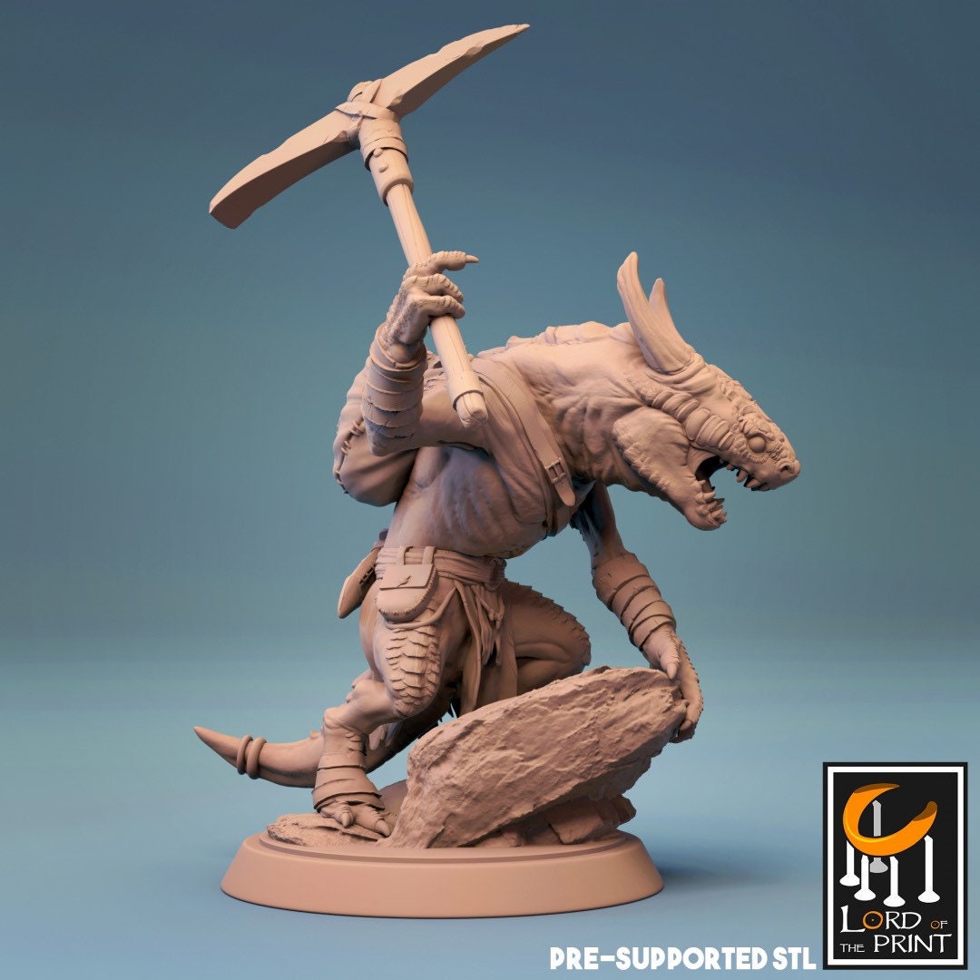 Kobold with Pick by Lord of the Print