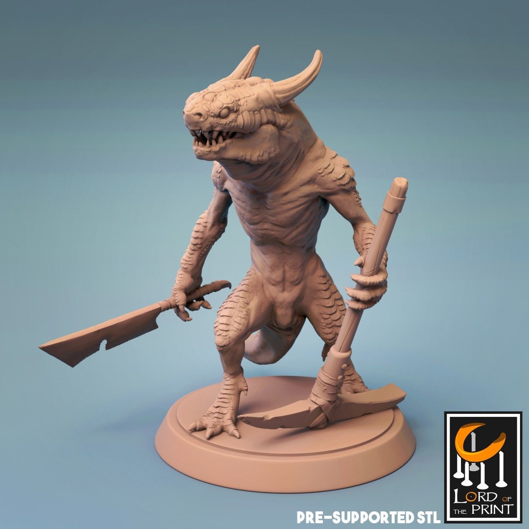 Kobold with Sword and Pick (idle) by Lord of the Print