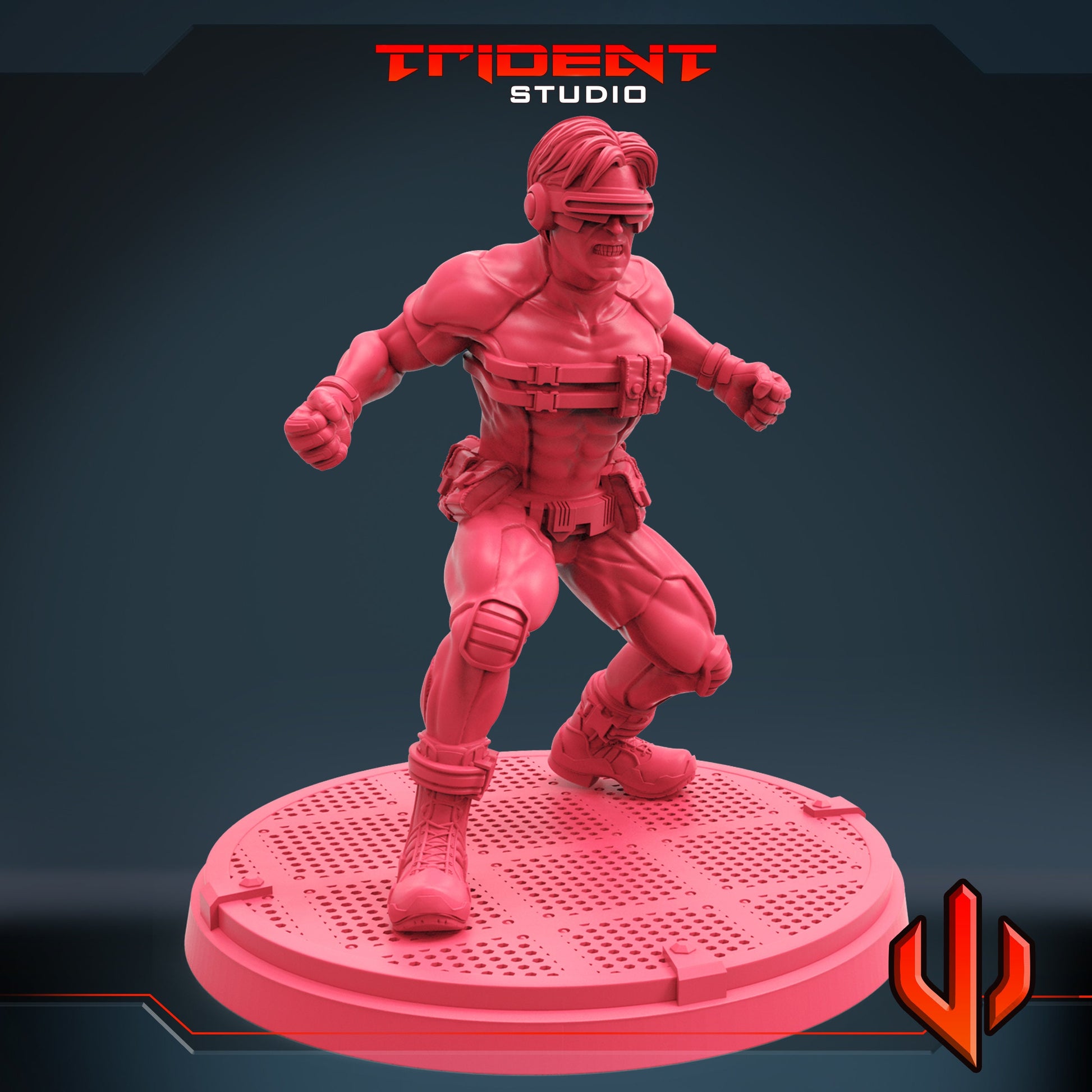 Cyclops B (Fan art sculpted by Trident Studio) (Crisis Protocol Proxy/Alternative)