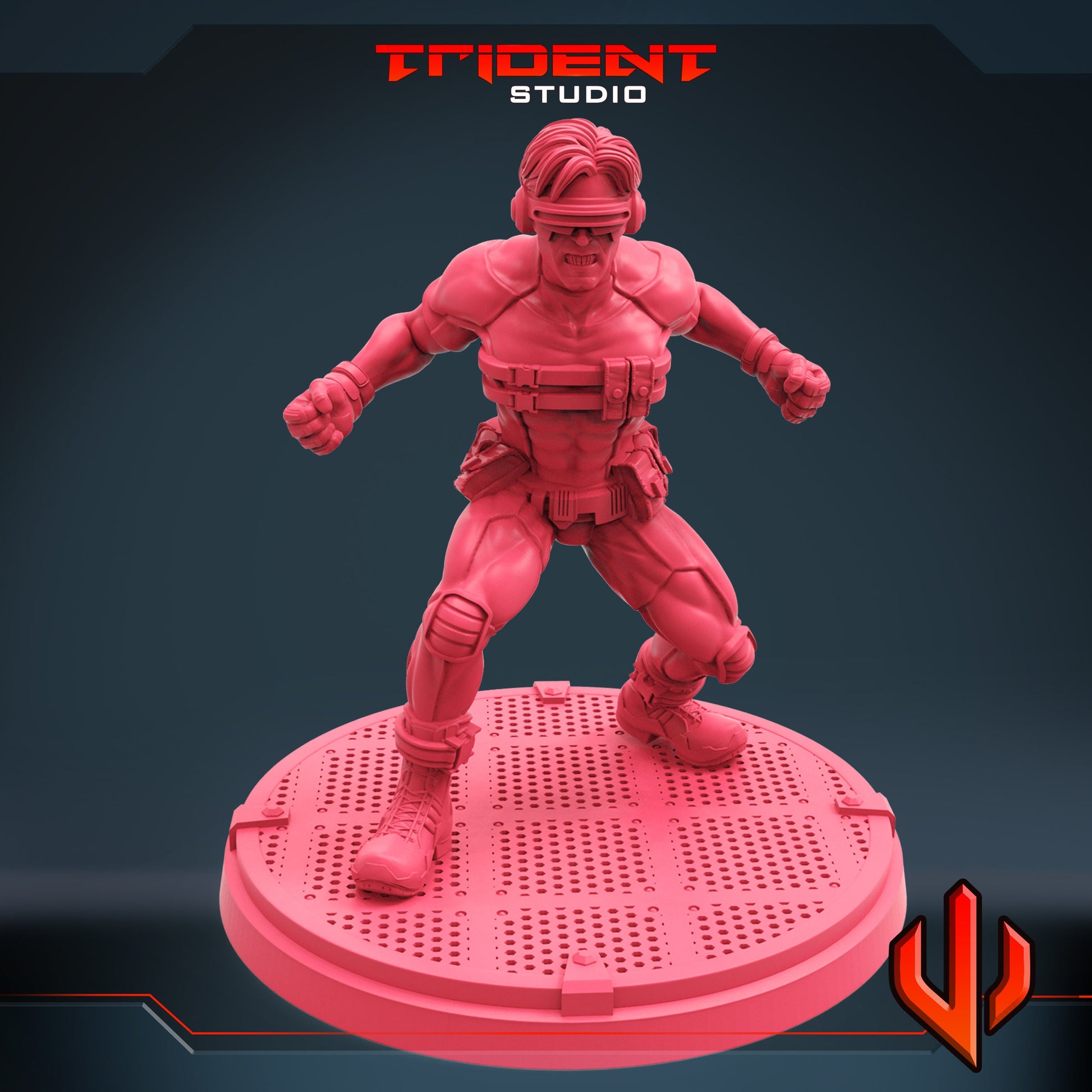 Cyclops B (Fan art sculpted by Trident Studio) (Crisis Protocol Proxy/Alternative)