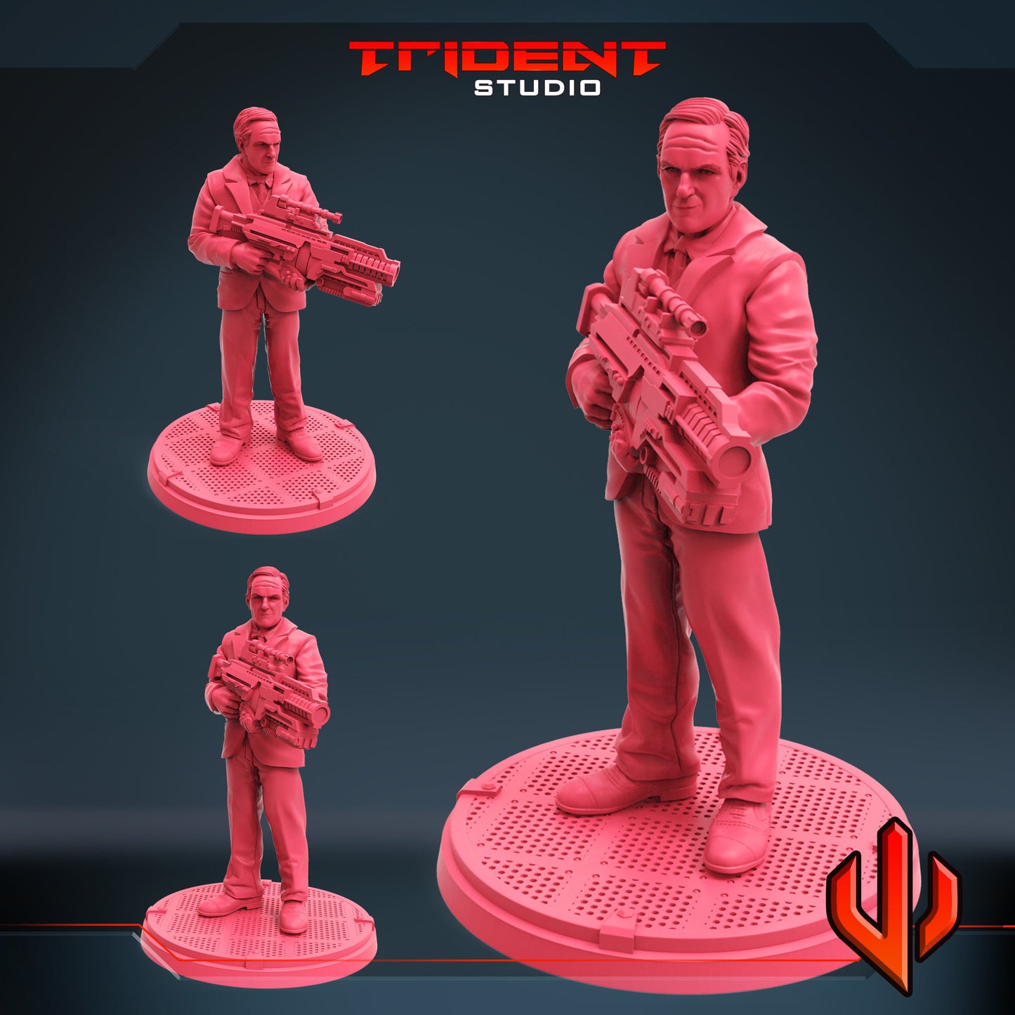 Agent Coulson A (Fan art sculpted by Trident Studio) (Crisis Protocol Proxy/Alternative)