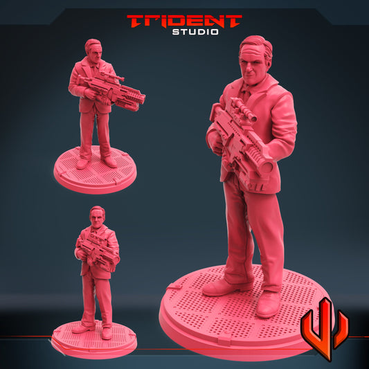 Agent Coulson A (Fan art sculpted by Trident Studio) (Crisis Protocol Proxy/Alternative)