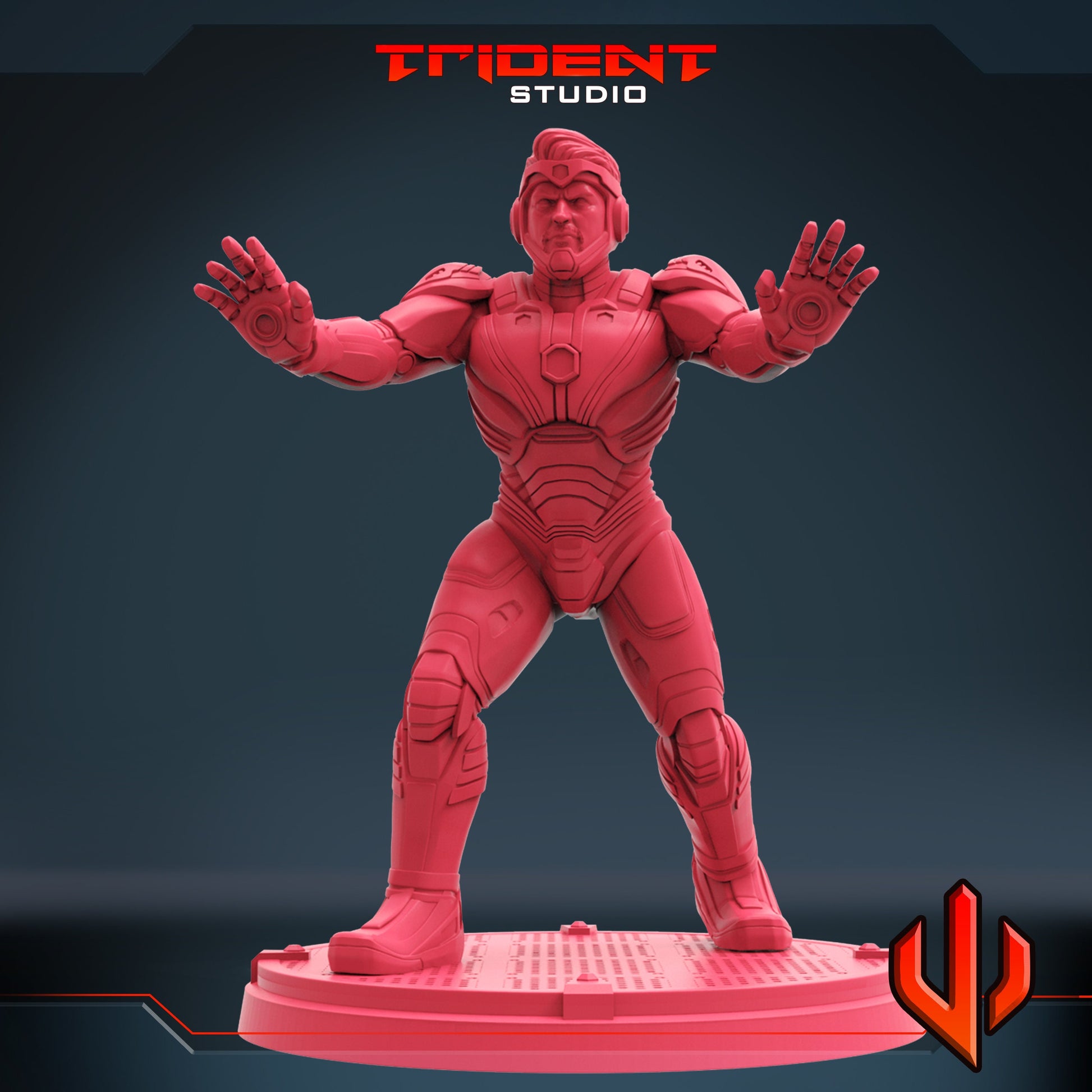 Superior Iron Man A (Fan art sculpted by Trident Studio) (Crisis Protocol Proxy/Alternative)
