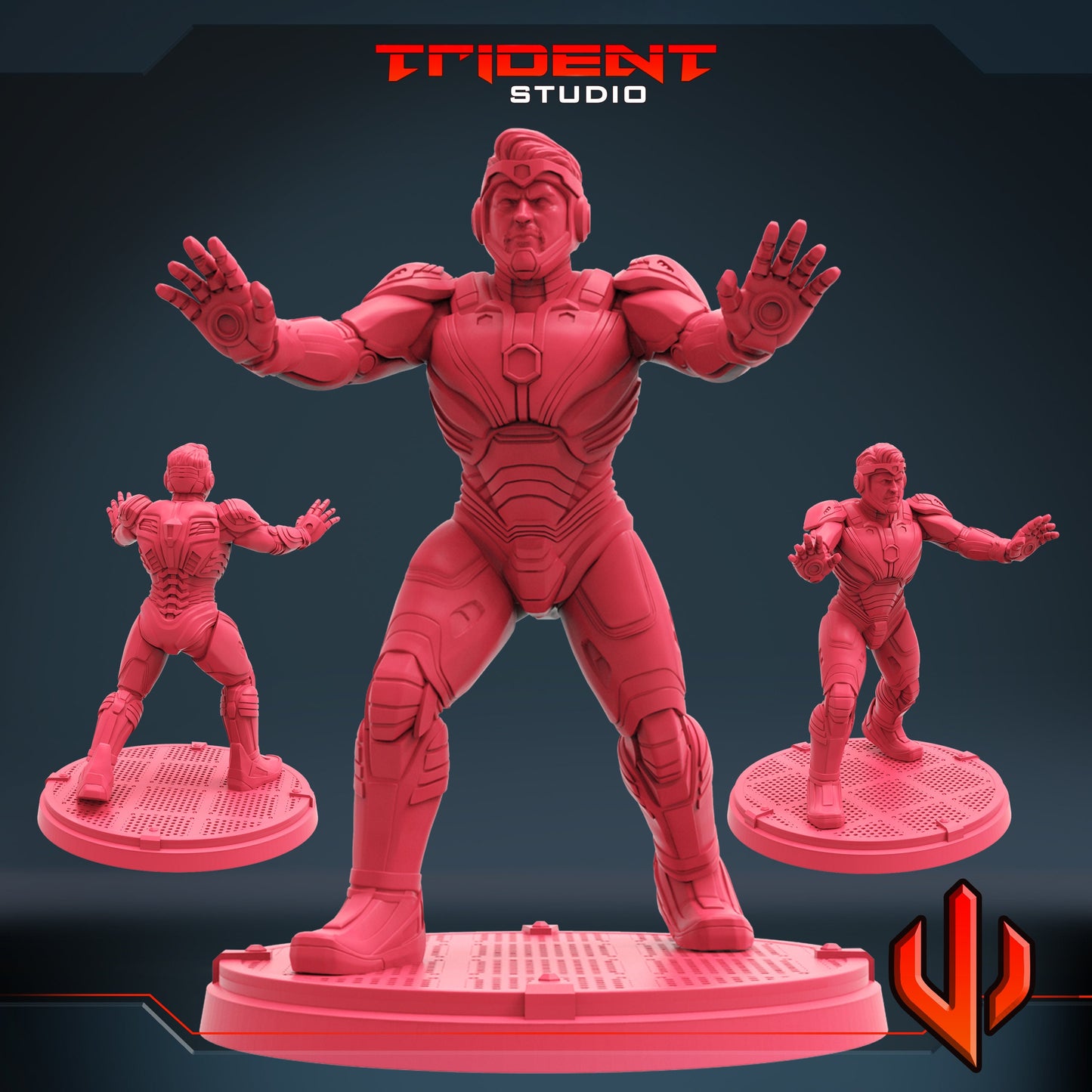 Superior Iron Man A (Fan art sculpted by Trident Studio) (Crisis Protocol Proxy/Alternative)