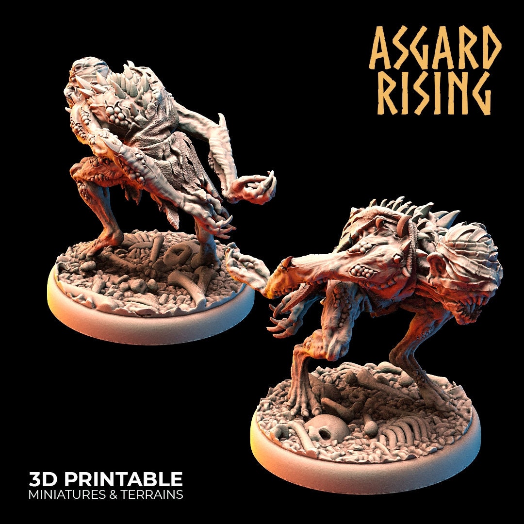 Ghoul / Ghul warband (10) by Asgard Rising (Troll / Giant)