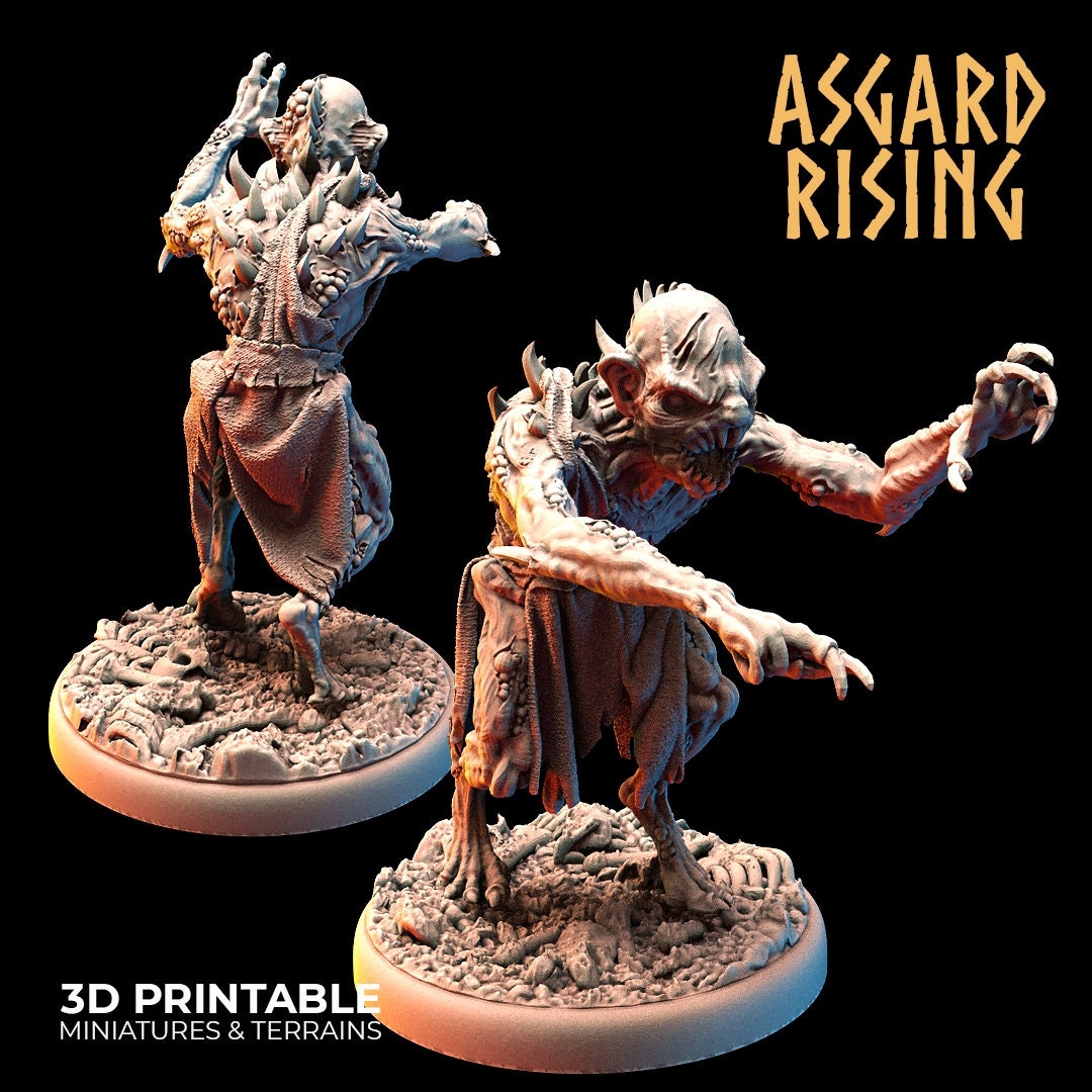 Ghoul / Ghul warband (10) by Asgard Rising (Troll / Giant)
