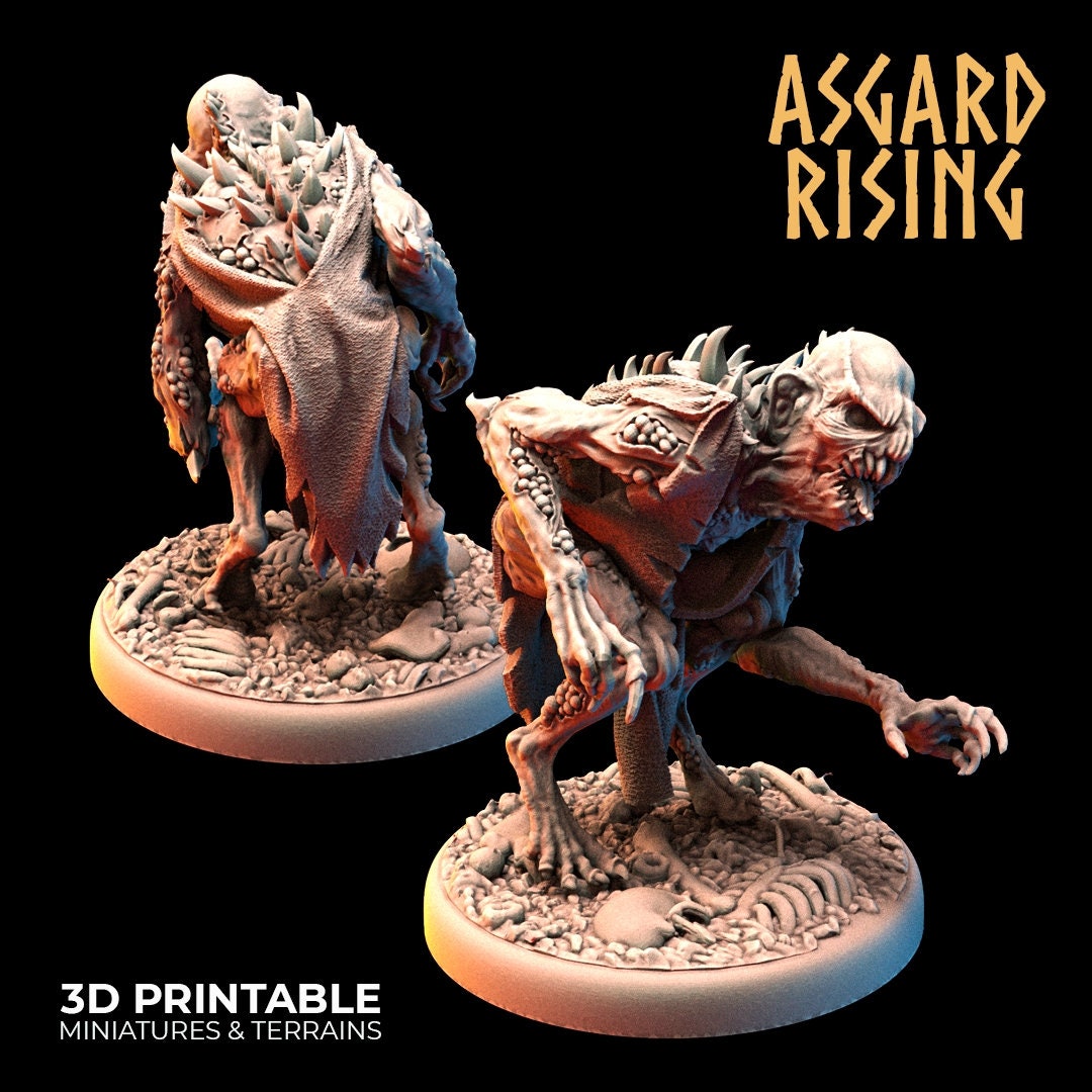 Ghoul / Ghul warband (10) by Asgard Rising (Troll / Giant)