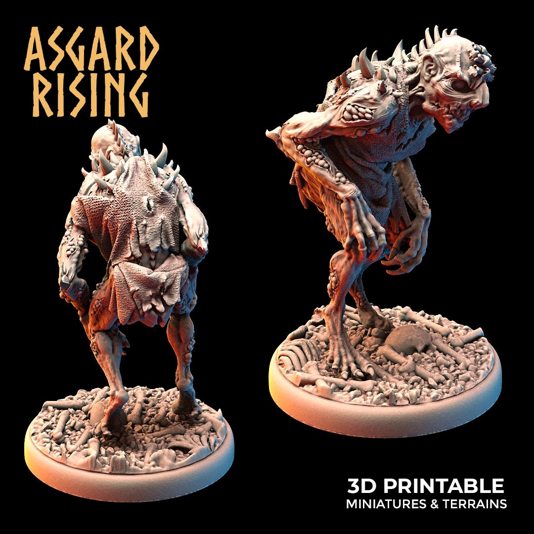 Ghoul / Ghul warband (10) by Asgard Rising (Troll / Giant)