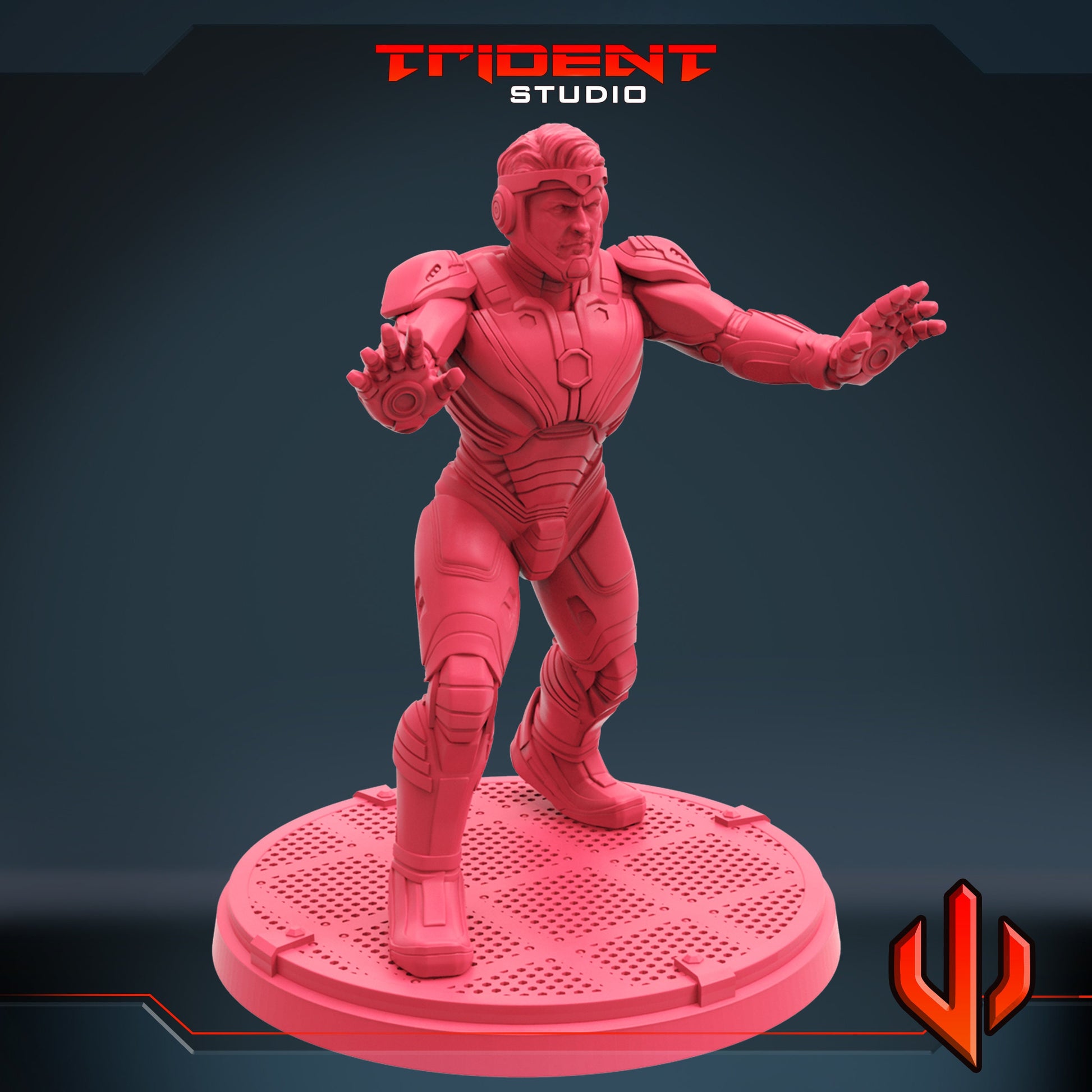 Superior Iron Man A (Fan art sculpted by Trident Studio) (Crisis Protocol Proxy/Alternative)