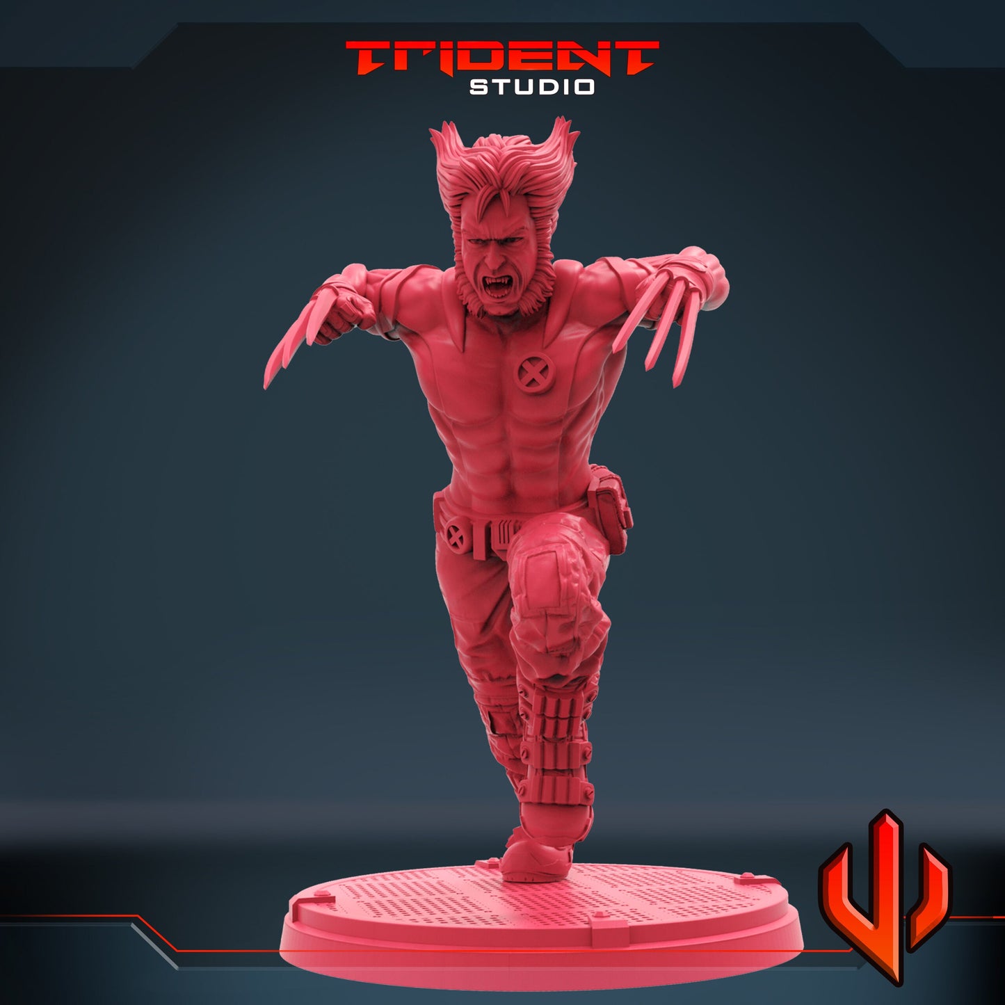 Wolverine / Logan (Fan art sculpted by Trident Studio) (Crisis Protocol Proxy/Alternative)