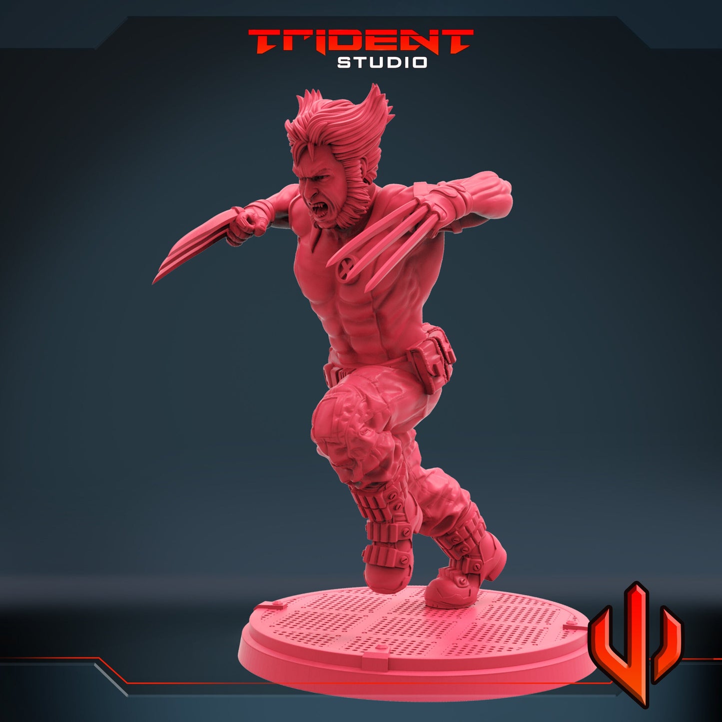 Wolverine / Logan (Fan art sculpted by Trident Studio) (Crisis Protocol Proxy/Alternative)
