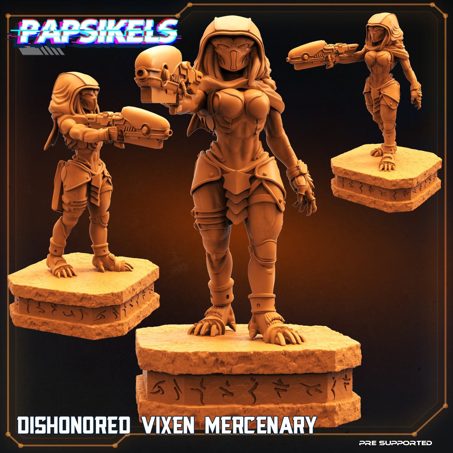 Dishonored Vixen Mercenary - Predator Fan Art (sculpted by Papsikels)