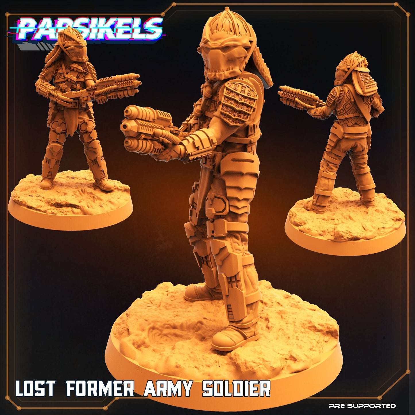 Lost Former Army Soldier - Predators Fan Art (sculpted by Papsikels)