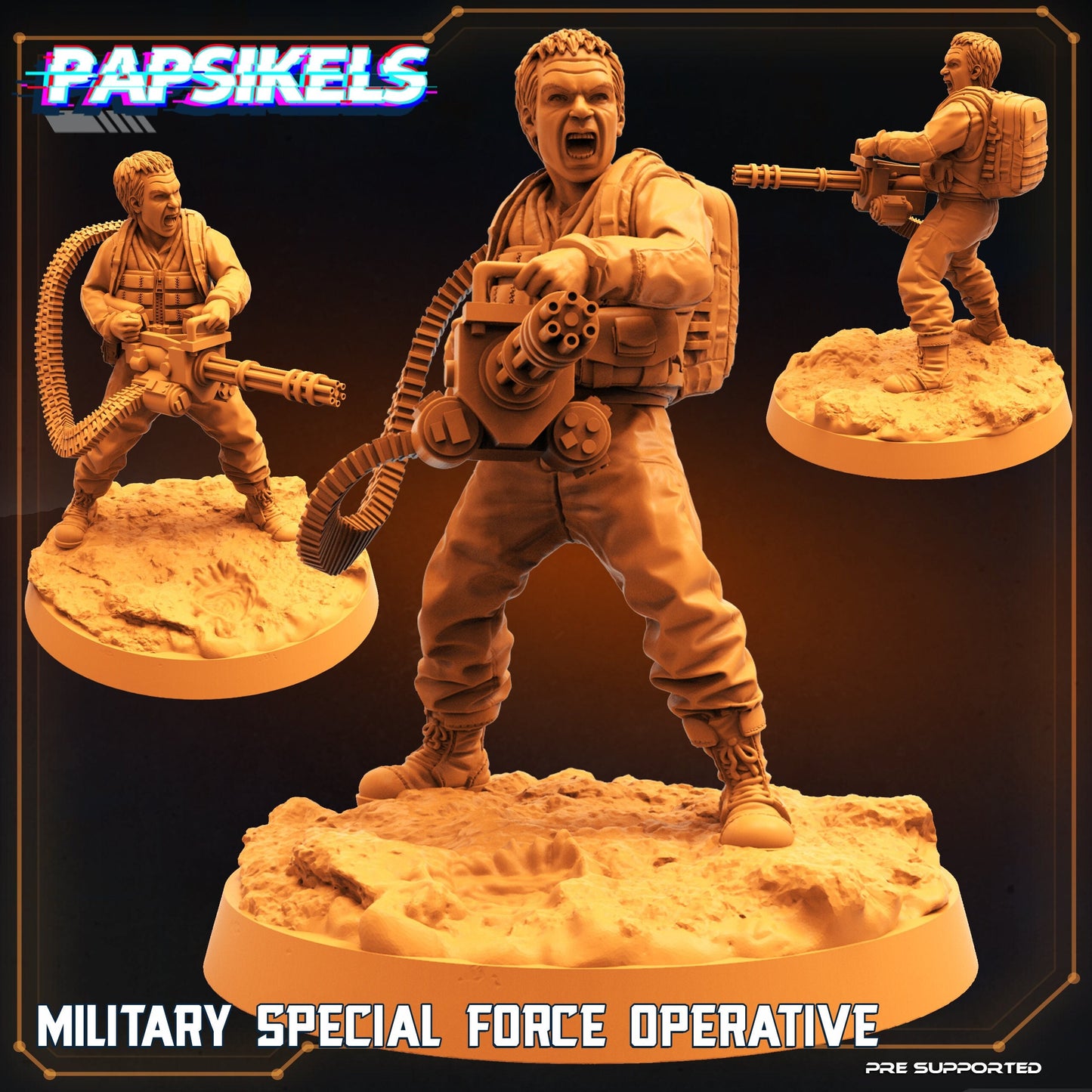 Military Special Forces Operative - Predators Fan Art (sculpted by Papsikels)