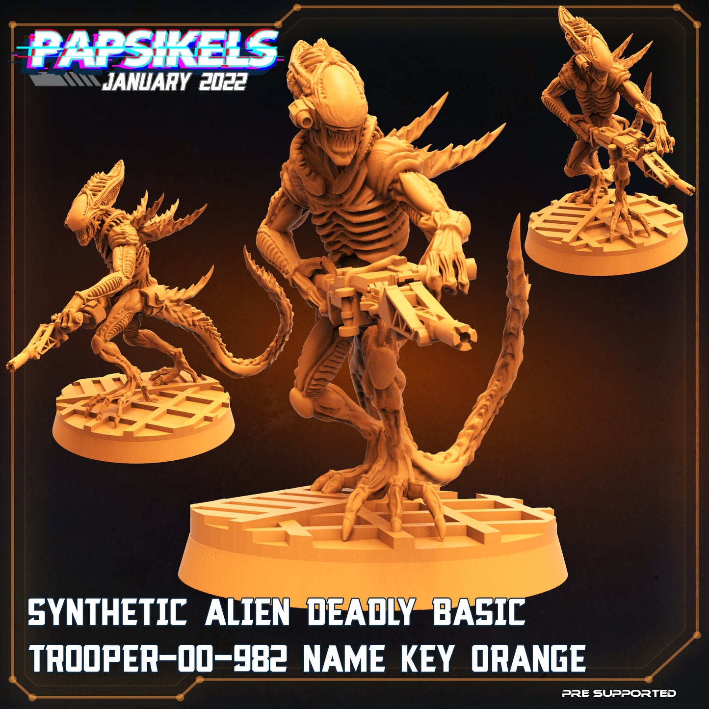 Synthetic Alien / Xenomorph Squad (sculpted by Papsikels)