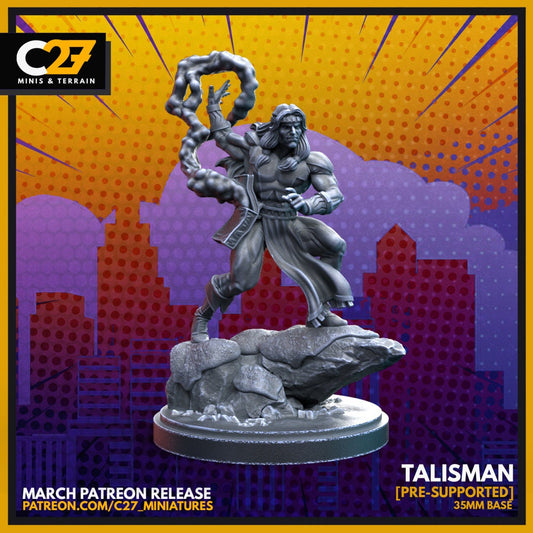 Talisman / Shaman 40mm miniature (sculpted by C27 collectibles) (Crisis Protocol Proxy/Alternative)