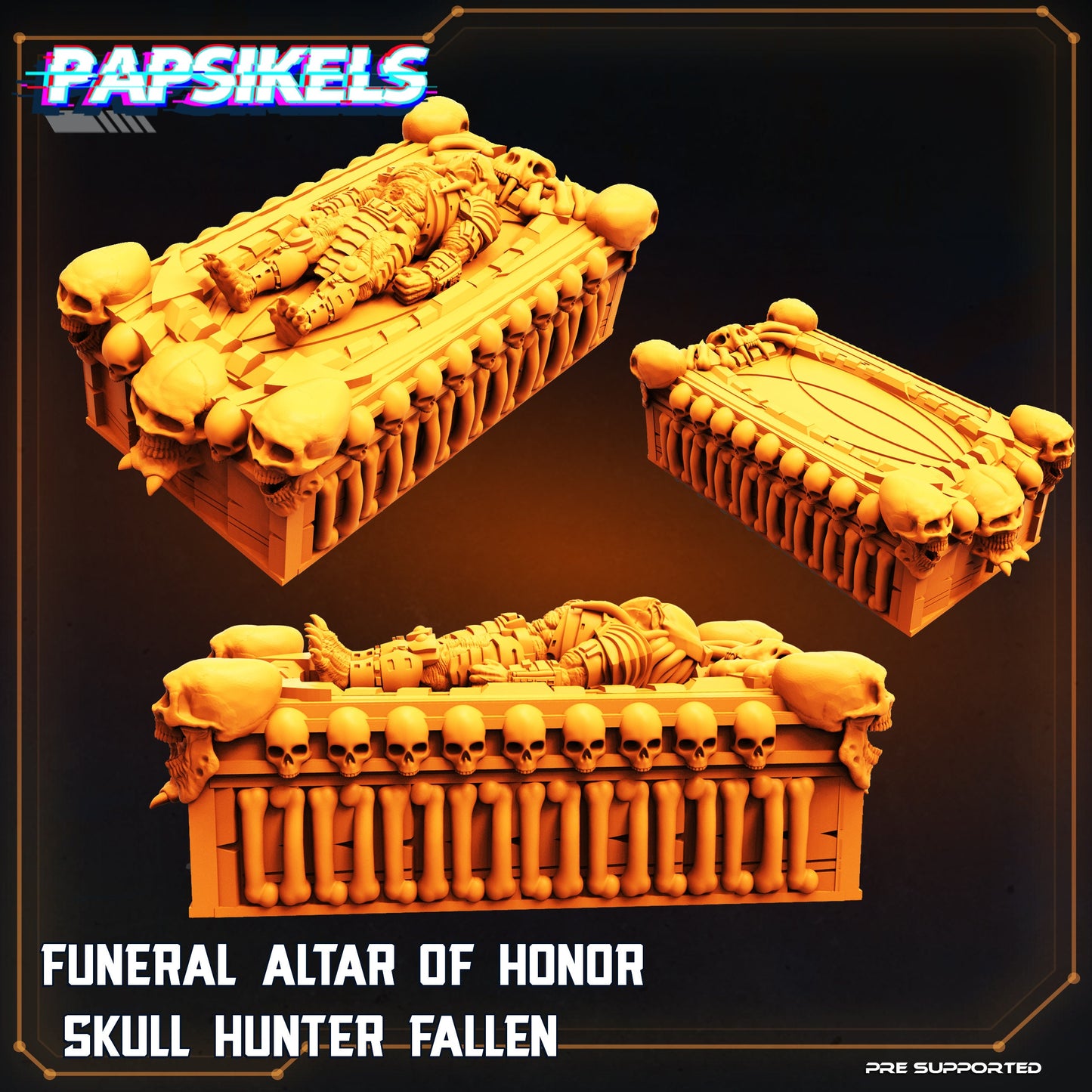 Funeral Altar of Honour - Predator Warrior Fan Art (sculpted by Papsikels)