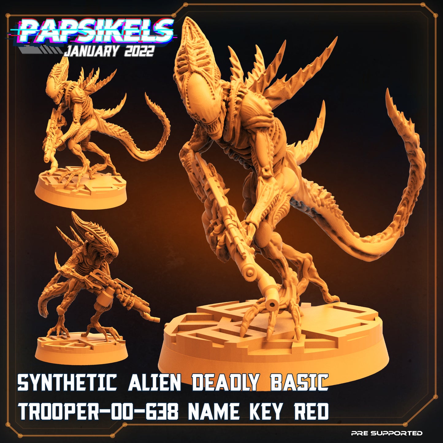Synthetic Alien / Xenomorph Squad (sculpted by Papsikels)