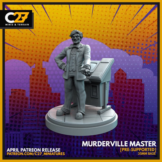 Arcade / Murderville Master 40mm miniature (sculpted by C27 collectibles) (Crsis Protocol Proxy/Alternative)