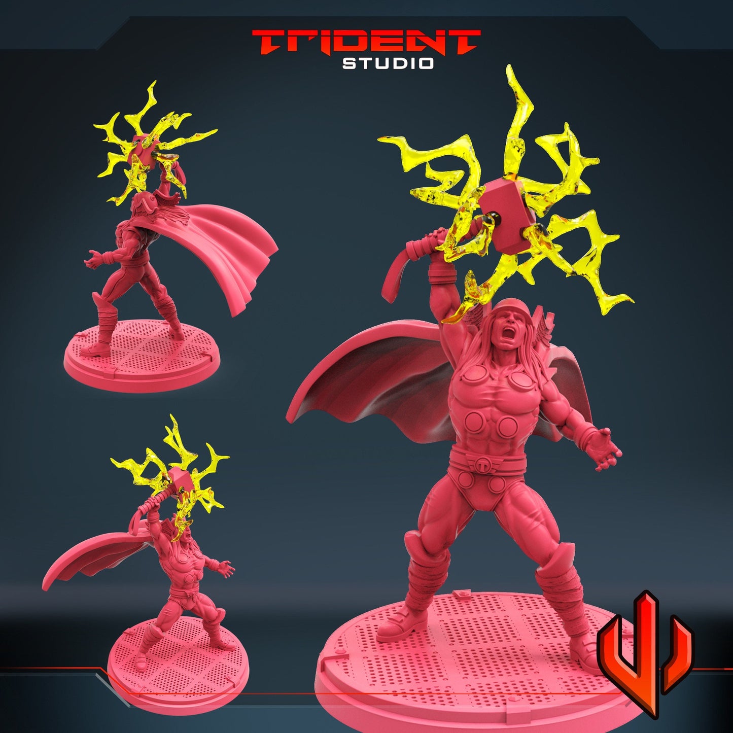 Thor (Fan art sculpted by Trident Studio) (Crisis Protocol Proxy/Alternative)