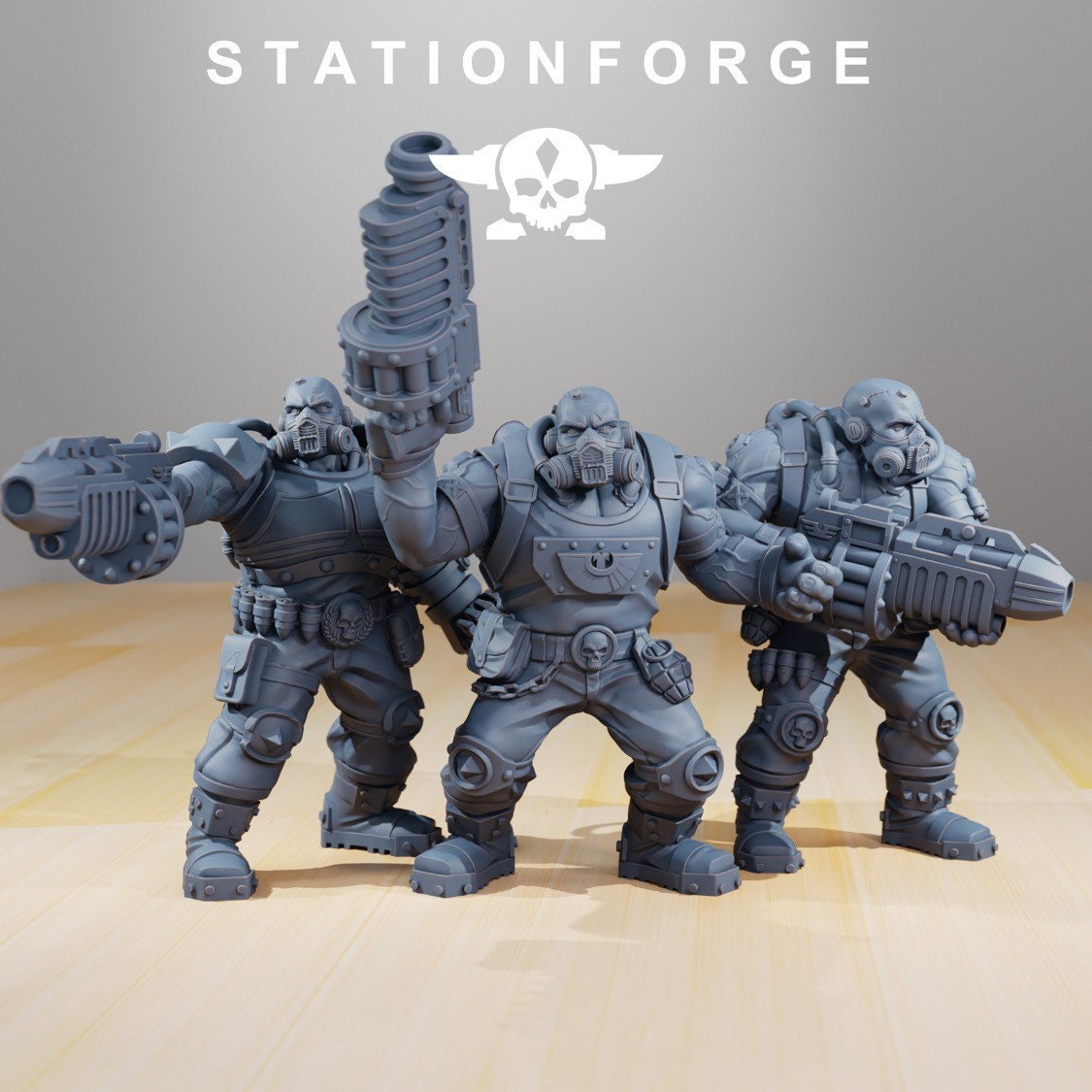 National Guard - Guerillas (3) (sculpted by Stationforge)