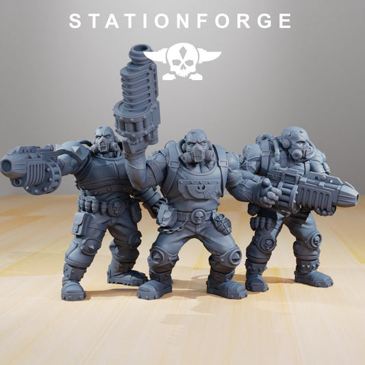 National Guard - Guerillas (3) (sculpted by Stationforge)