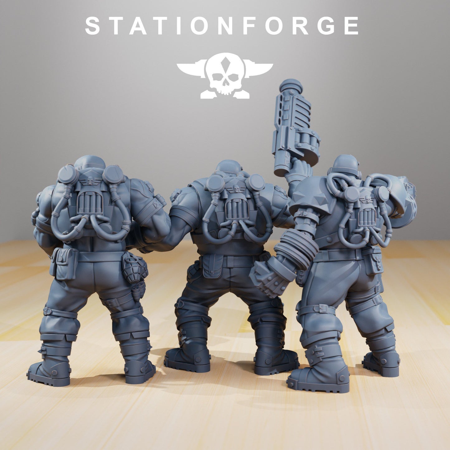 National Guard - Guerillas (3) (sculpted by Stationforge)