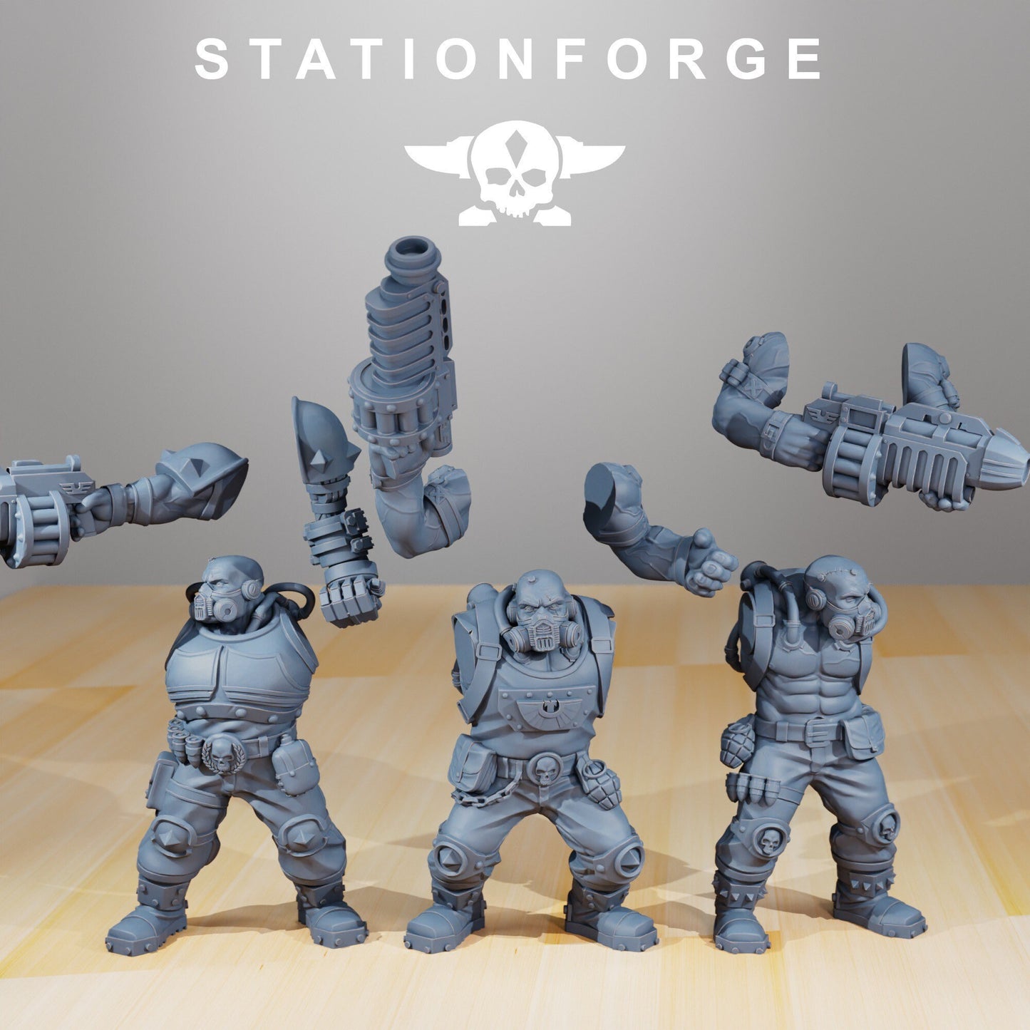 National Guard - Guerillas (3) (sculpted by Stationforge)