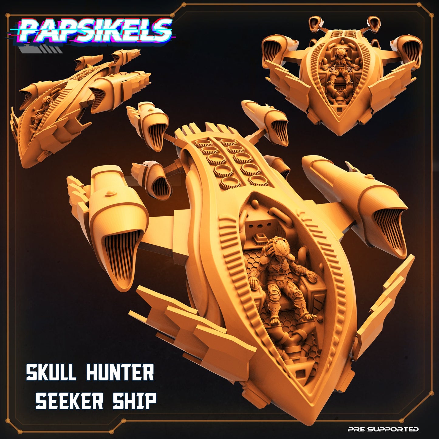 Skull Hunter Seeker Ship (sculpted by Papsikels)