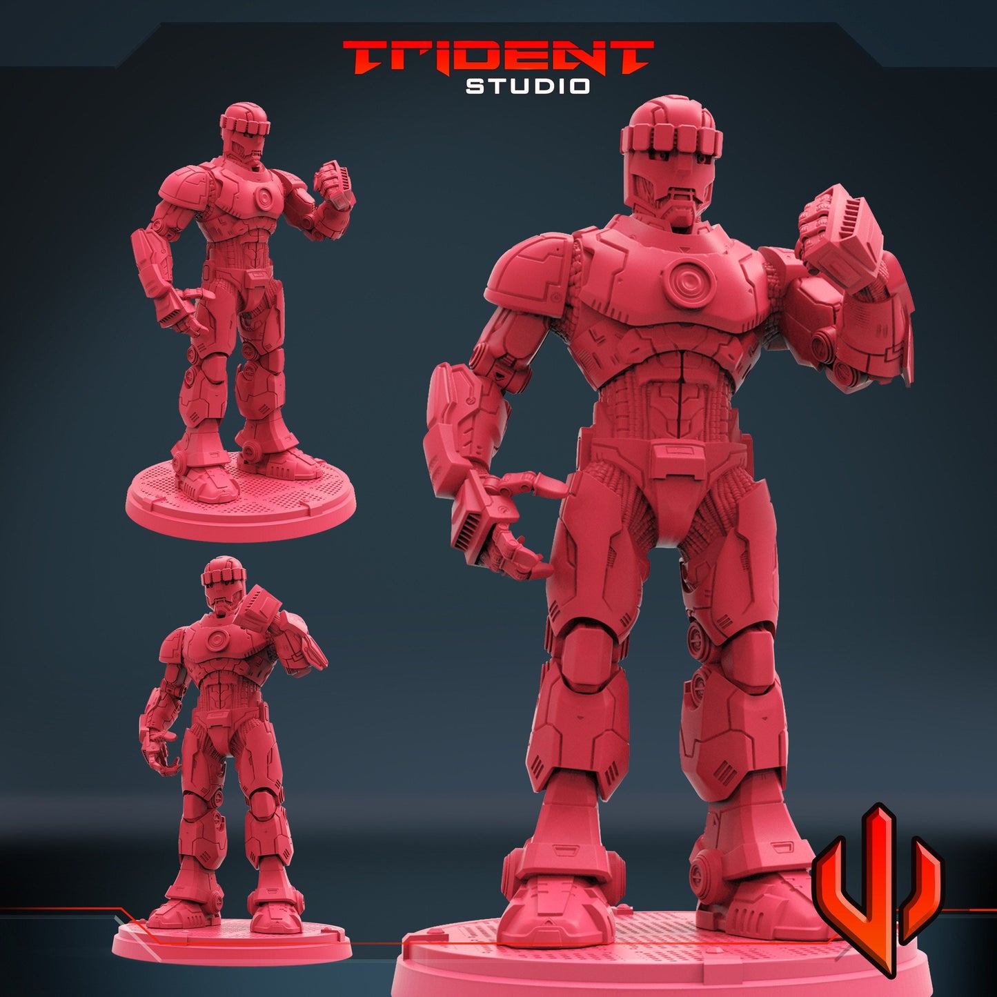 Sentinel Mutant Hunter (Fan art sculpted by Trident Studio) (Crisis Protocol Proxy/Alternative)