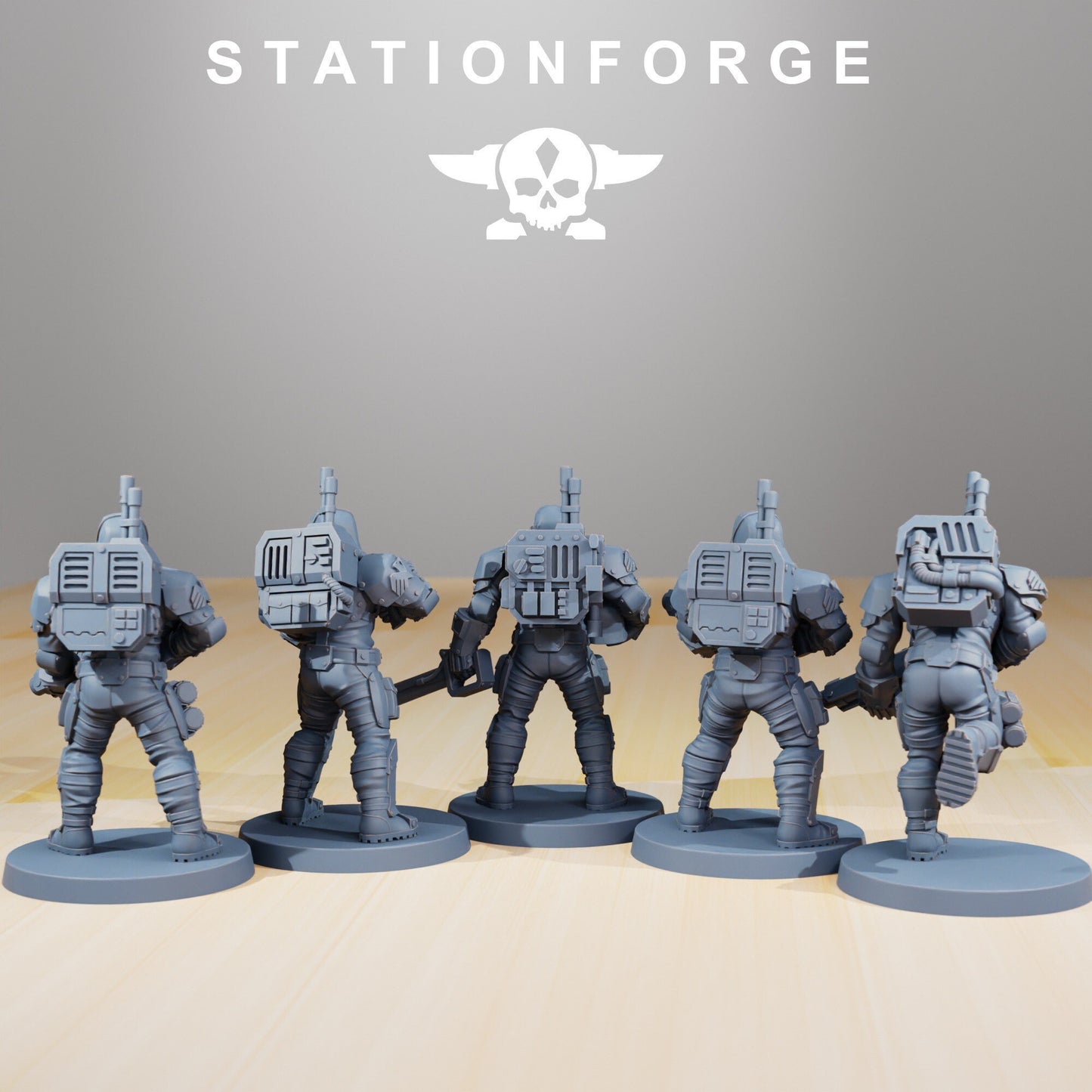 National Guard - Infantry (5) (sculpted by Stationforge)