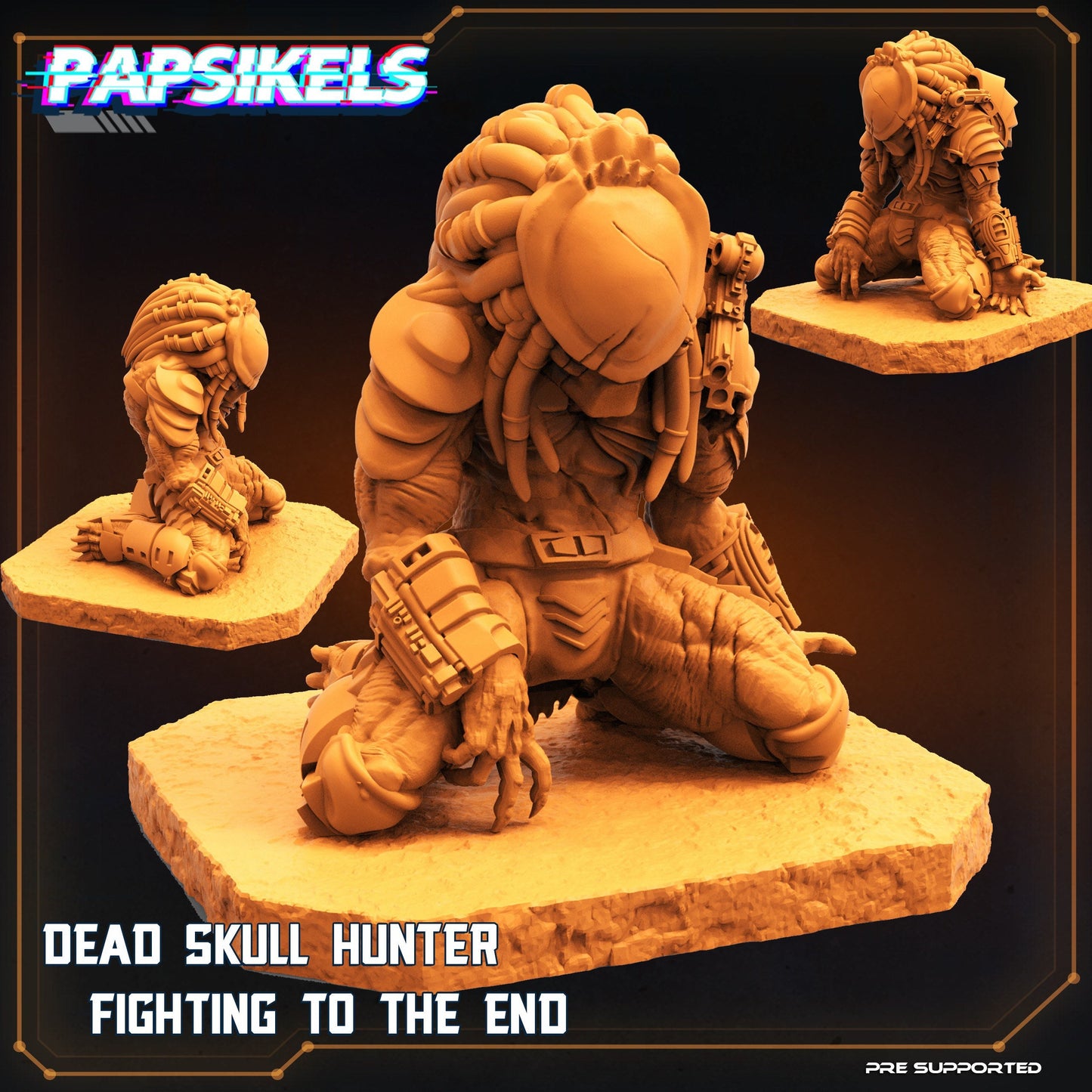 Dead Skull Hunter - Predator Fan Art (sculpted by Papsikels)