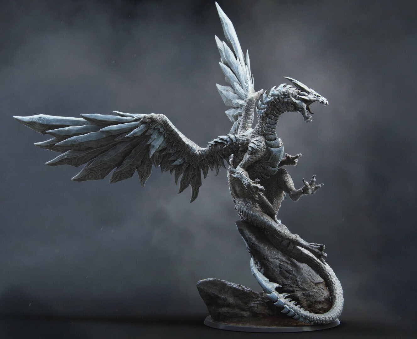 Adult Steel Dragon - (Sculpted by Lord of the Print)