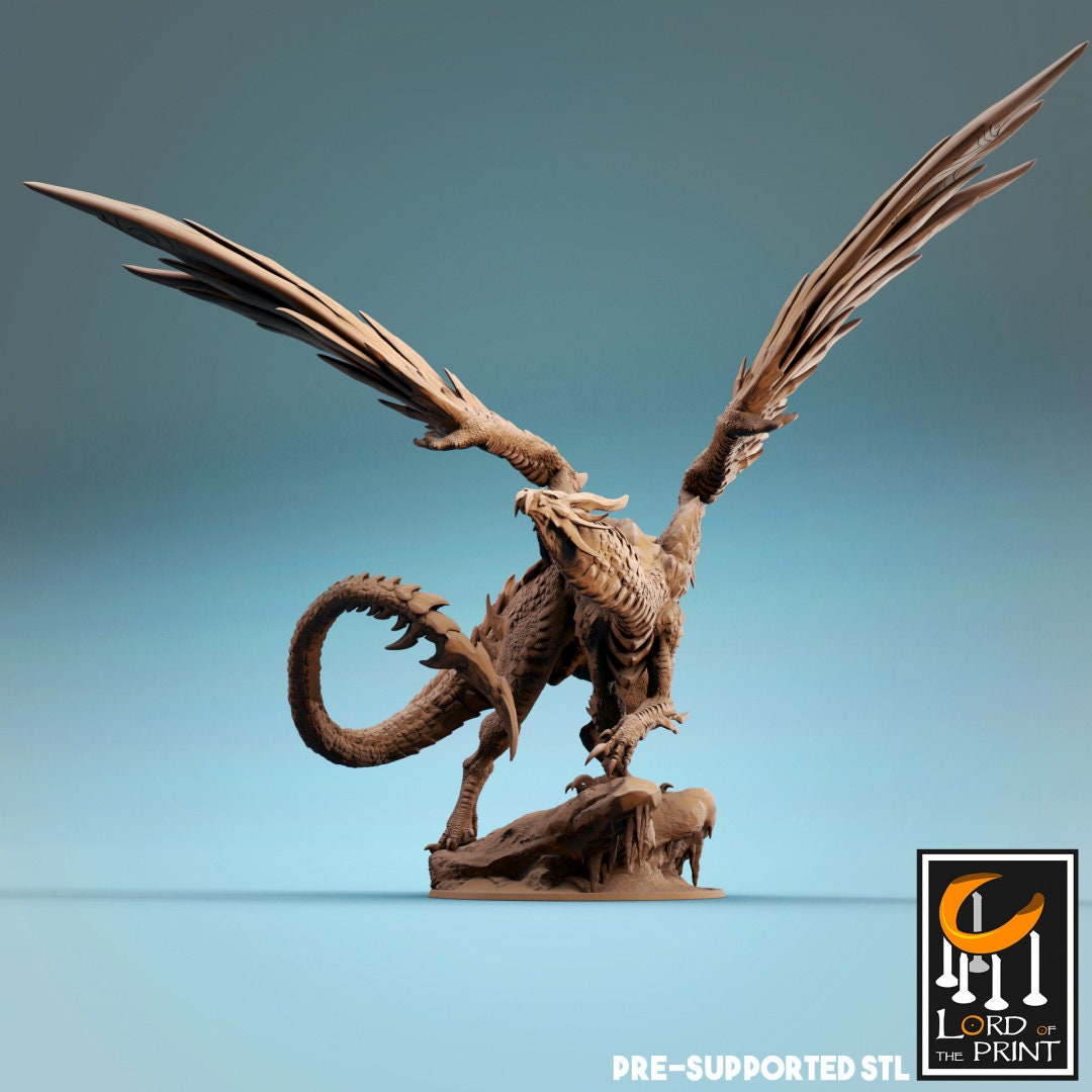 Elder Steel Dragon - (Sculpted by Lord of the Print)
