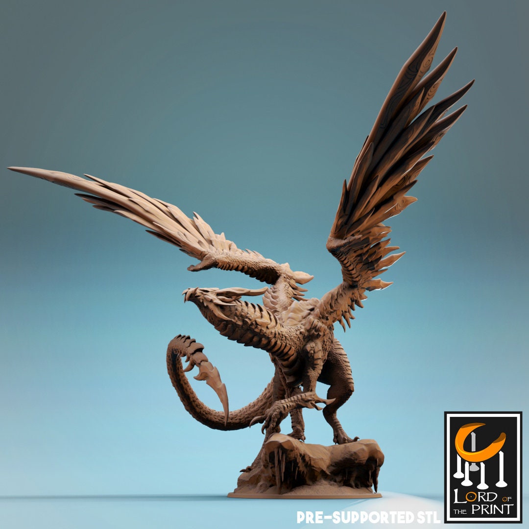 Elder Steel Dragon - (Sculpted by Lord of the Print)