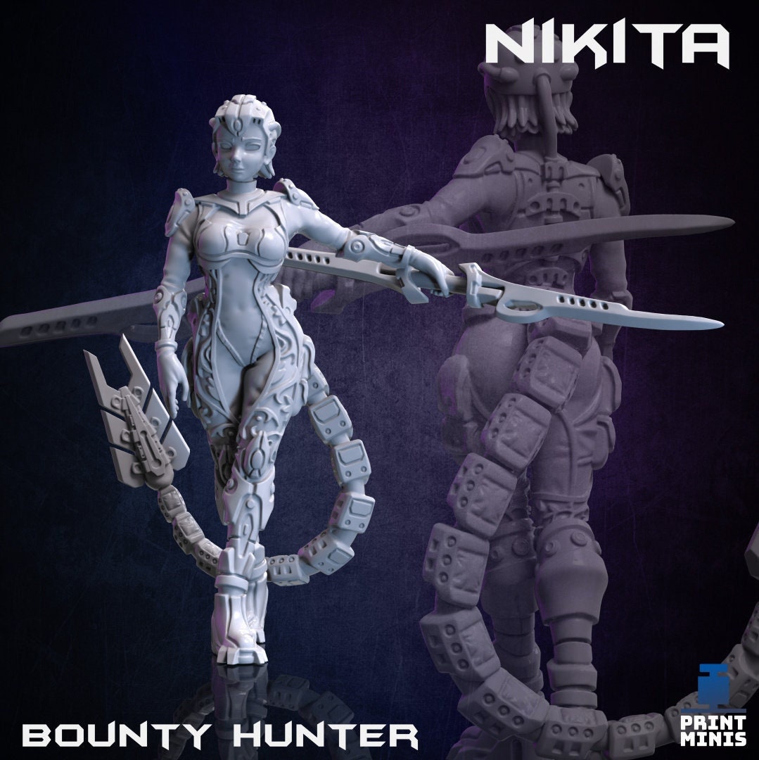 Nikita - Bounty Hunter (by Print Minis)