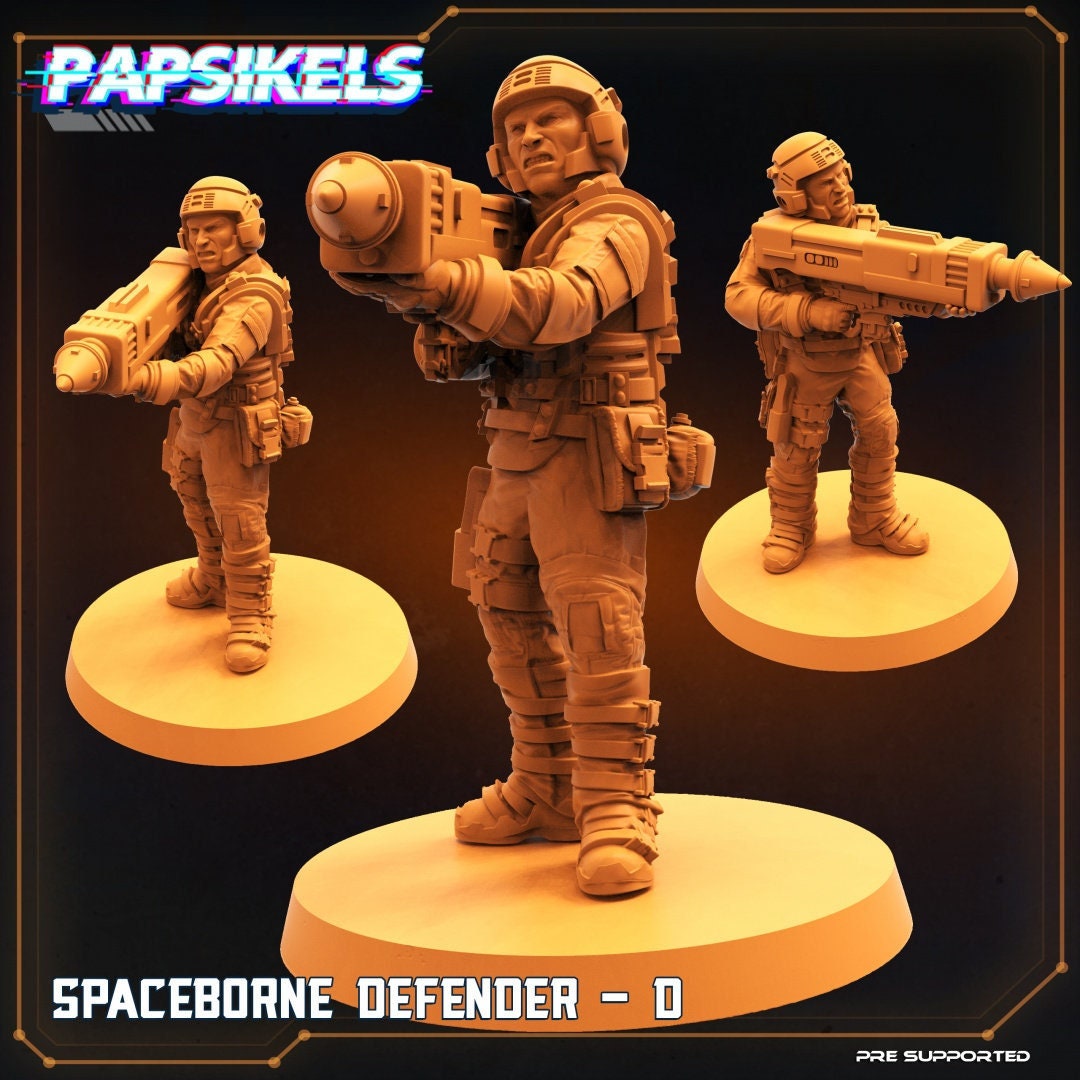 Spaceborne Defender D (sculpted by Papsikels)