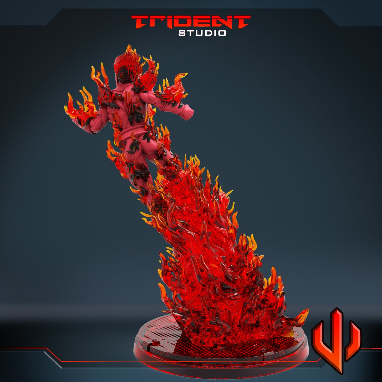 The Human Torch (Fan art sculpted by Trident Studio) (Crisis Protocol Proxy/Alternative)