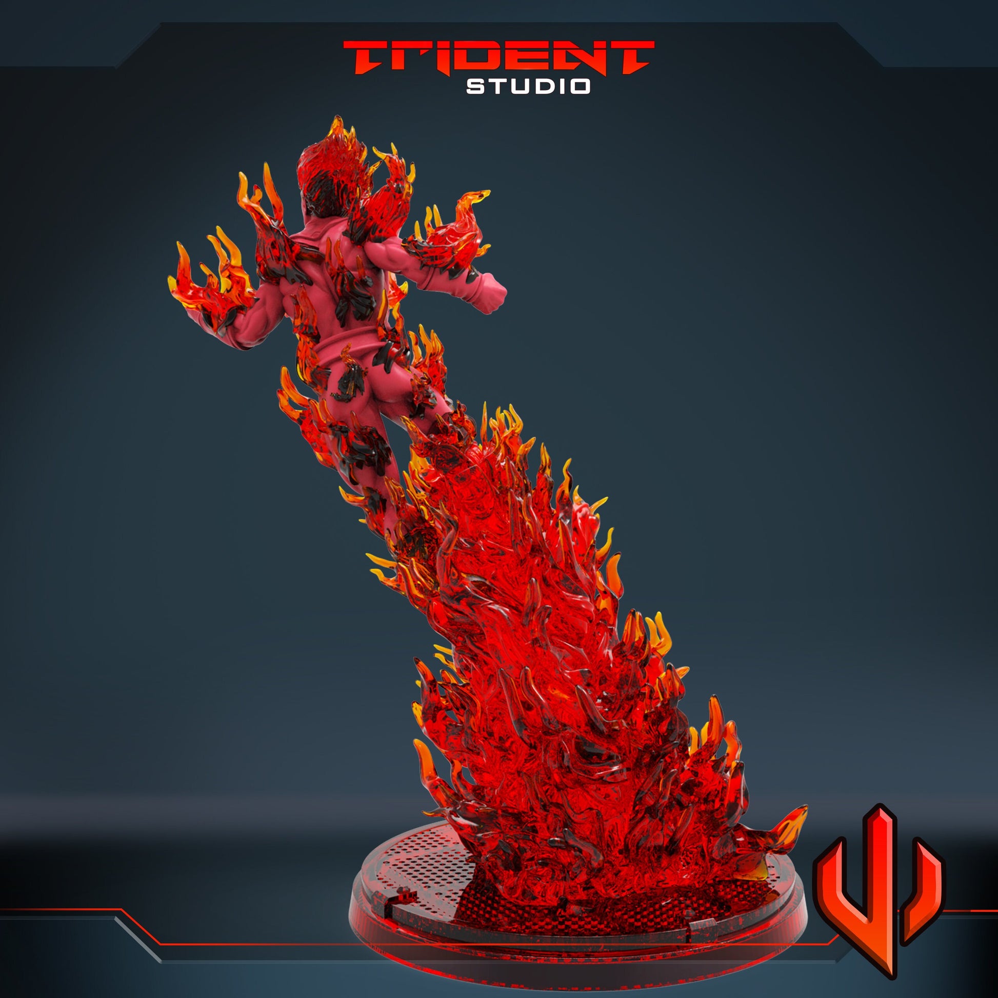 The Human Torch (Fan art sculpted by Trident Studio) (Crisis Protocol Proxy/Alternative)