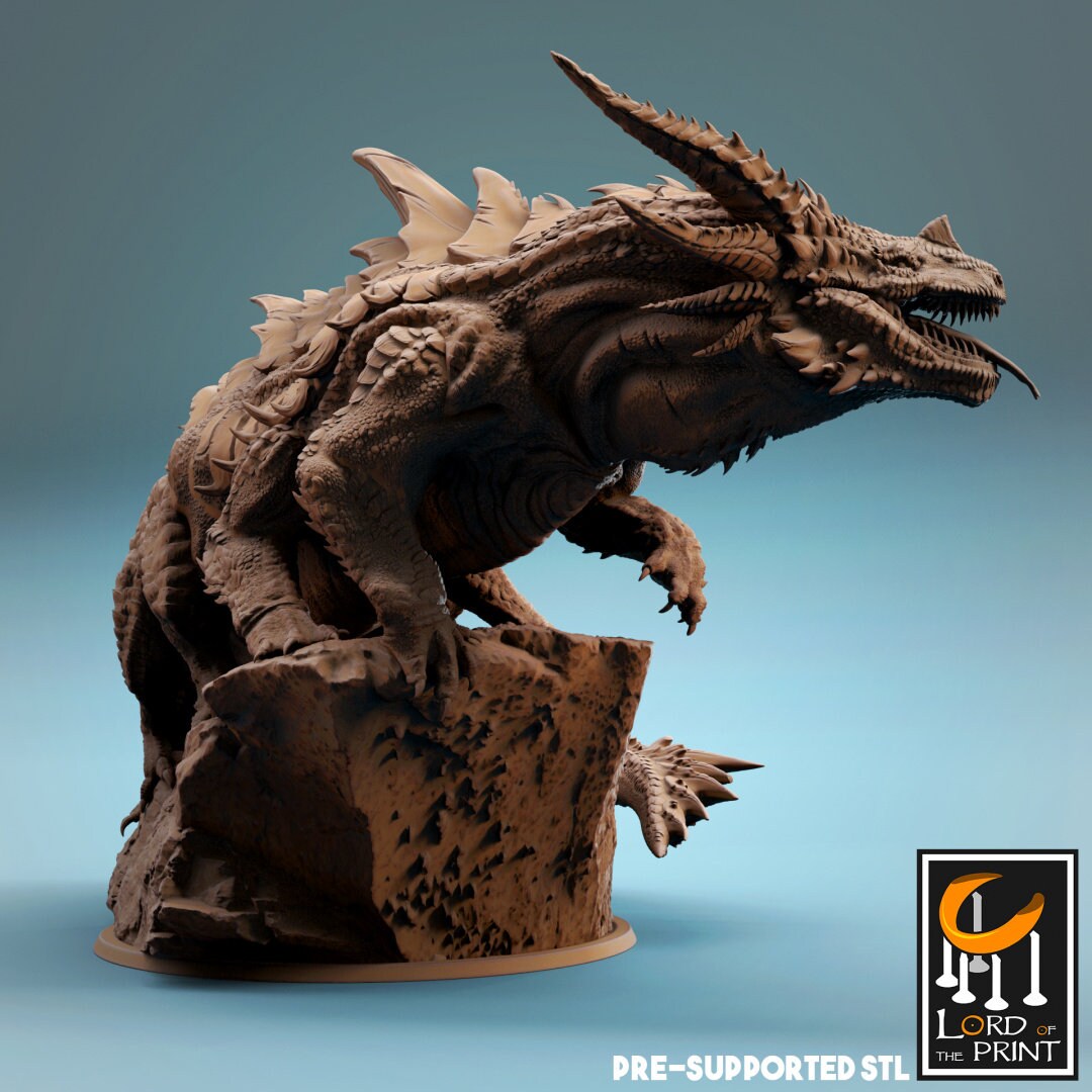 Elder Behir - (Sculpted by Lord of the Print)