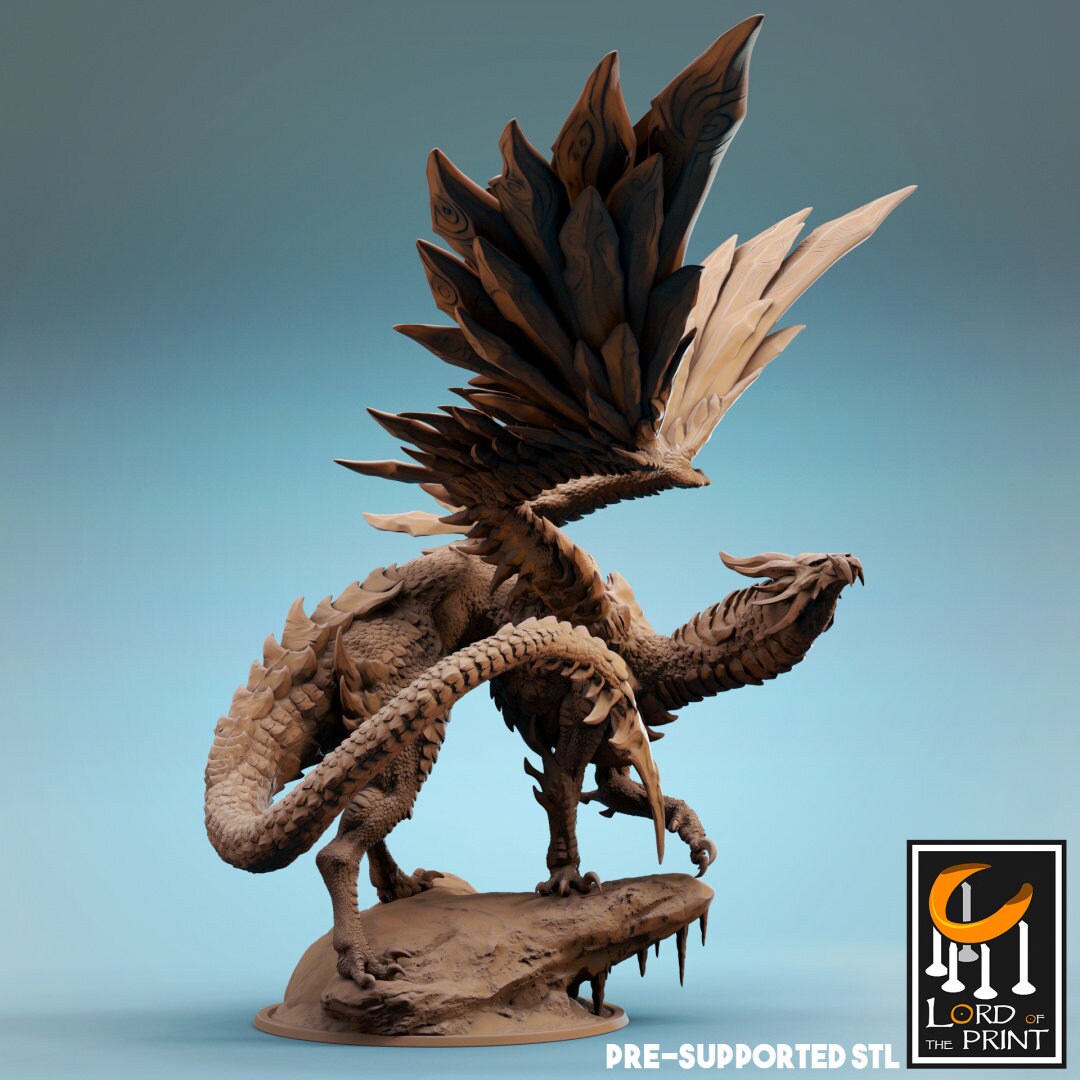 Elder Steel Dragon - (Sculpted by Lord of the Print)