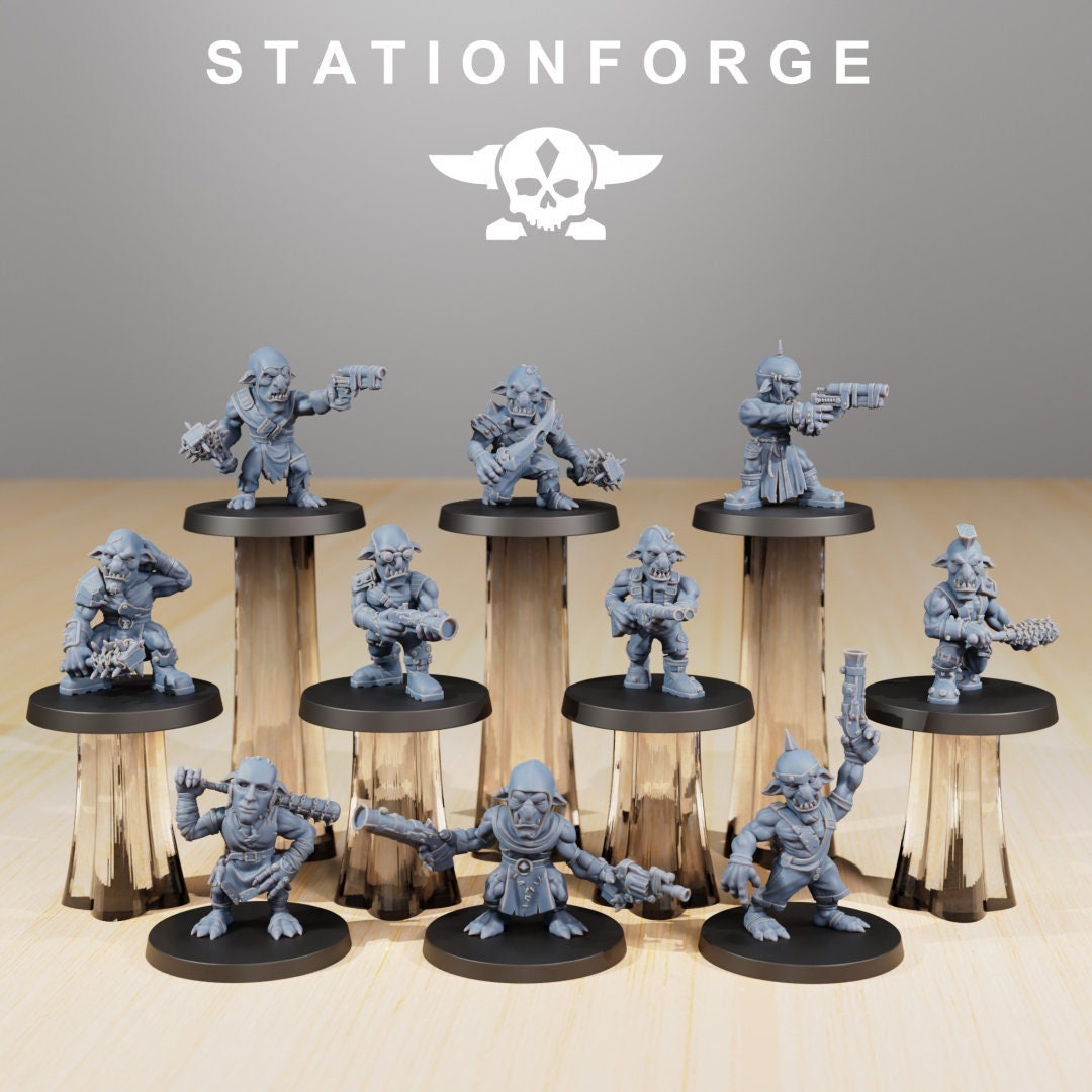 Goblins - set of 10 (sculpted by Stationforge)