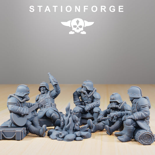 Grim Guard Comrades Diorama (5) (sculpted by Stationforge)